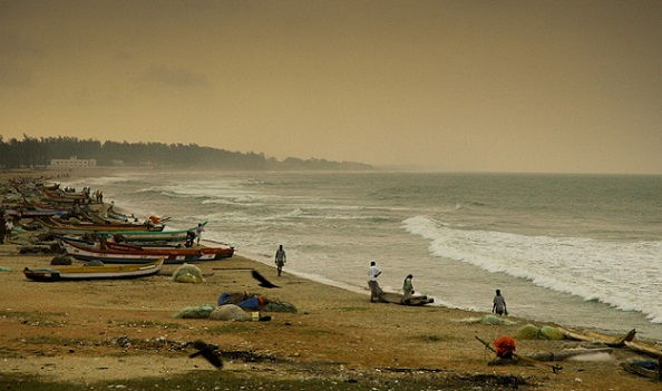Paplūdimiai in Tamil Nadu-Mamallapuram Beach