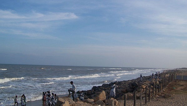 Paplūdimiai in Tamil Nadu-Poompuhar Beach