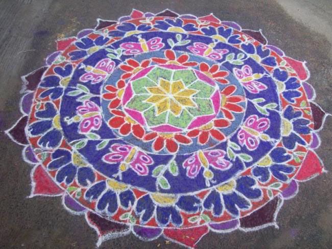 9 Best Butterfly Rangoli Designs | Styles At Life