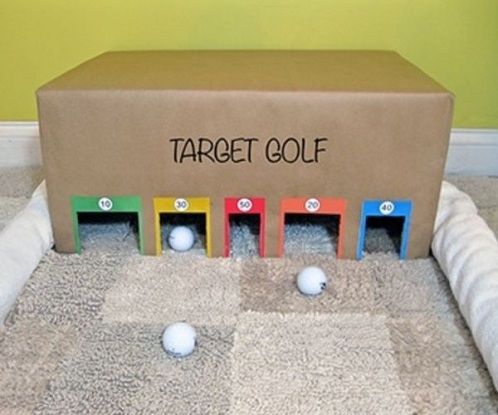 Home Golf From Cardboard