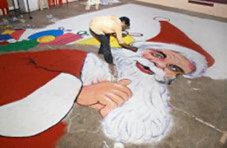 9 Best Christmas Rangoli Designs With Pictures