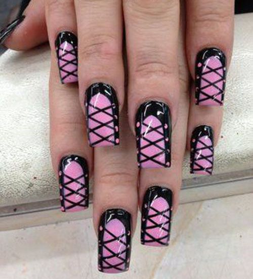 Sexy full nails bow designs