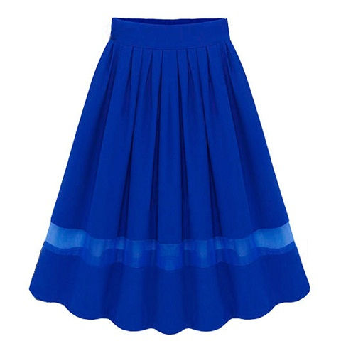 Smart Silk Pleated Skirt