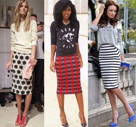 Casual tube skirts