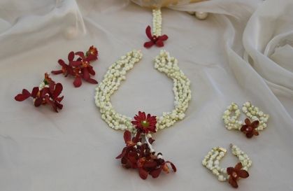 Amestecat Flower Mehndi Flower Jewellery