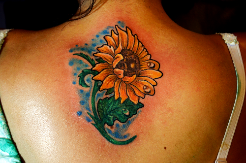 Saulė Flower Tattoo Images