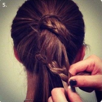 Twisted French Ponytail