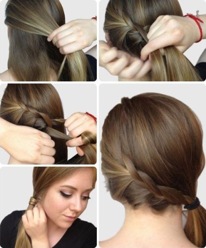 Lace French Braid Ponytail