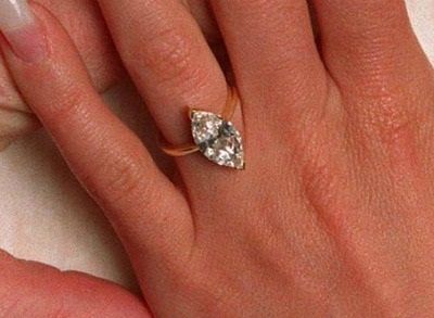 Marquise Shaped 2- carat Diamond Engagement Ring