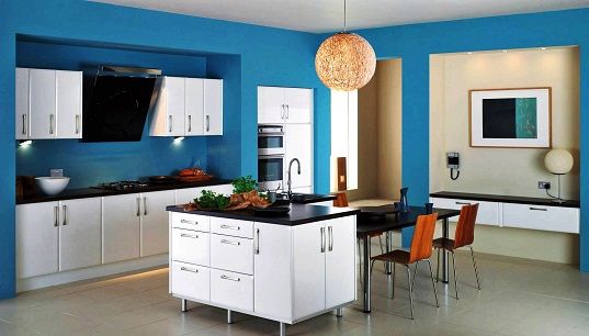 Confortabil hall kitchen design