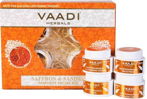 Vaadi Herbals Saffron & Sandal Fairness Facial Kit