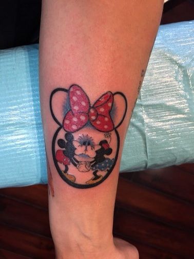 Senzaţional Mickey and Minnie Tattoo Design
