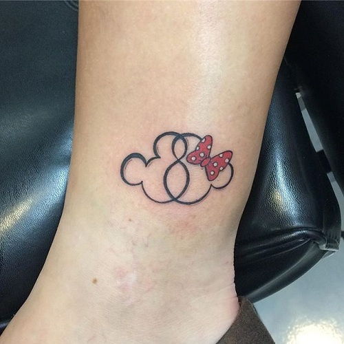 Simplu Mickey and Minnie Tattoo Design
