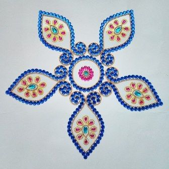 9 Best Kundan Rangoli Designs and Patterns with Images | Styles At Life