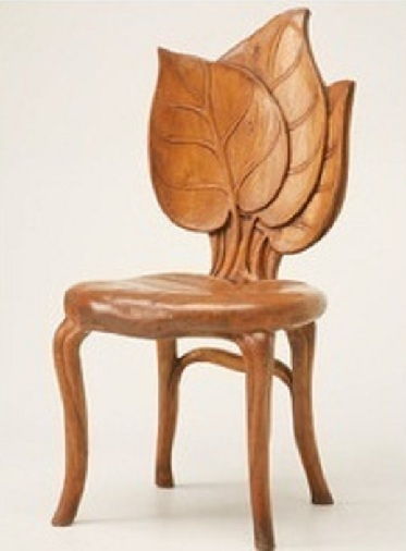 Nazaj Leaf Wooden Chair