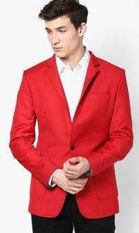 Luc fashion Red Solid Blazer