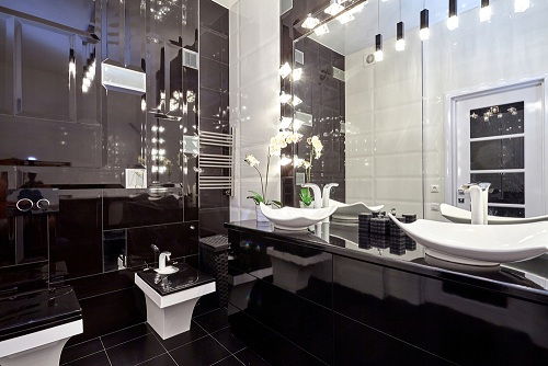 Luxos Bathrooms With Black and White Designs