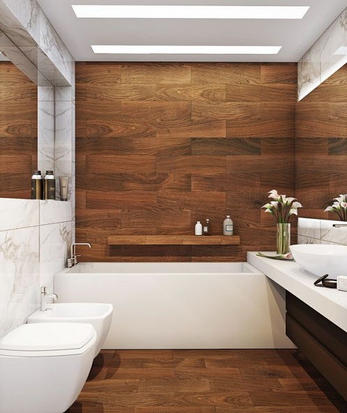 Lemn and White Luxury Bathroom Designs