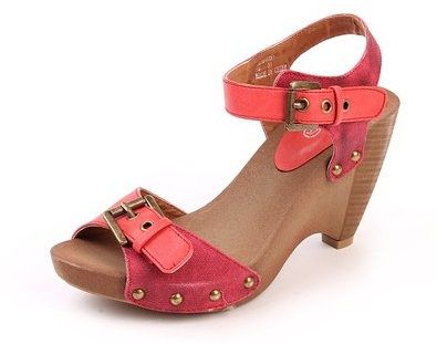 Wedge Heel Wooden Sandal for Women