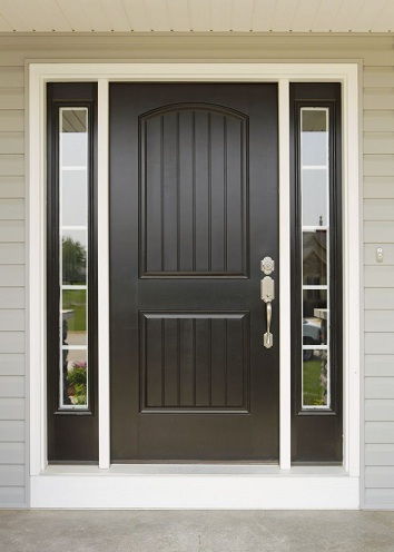 9 Best & Modern Hall Door Designs - Single Panel Wooden Door Design