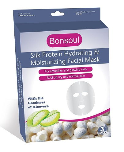  Bonsoul Silk Protein Hydrating and Moisturising Face Mask