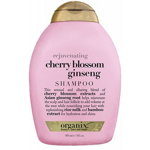 Organix rejuvenating cherry blossom ginseng shampoo