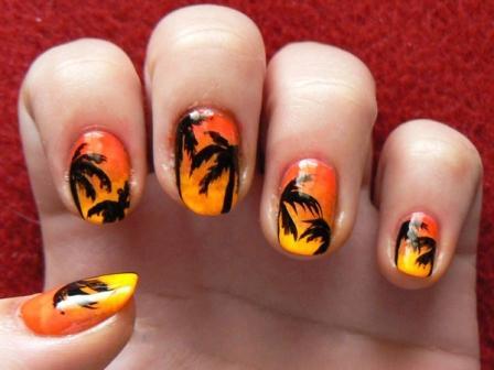 9 Best Palm Tree Nail Art Designs | Styles At Life