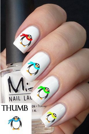 penguin nail designs7