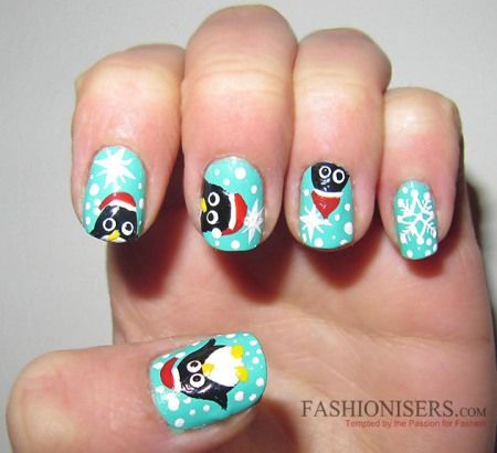 penguin nail designs9
