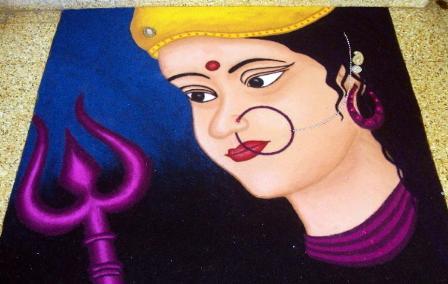 9 Best Portrait Rangoli Designs with Photos | Styles At Life