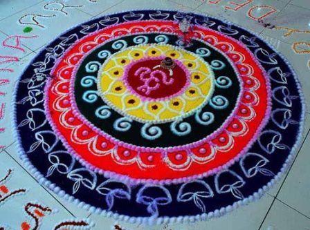 9 Best Round Rangoli Designs and Patterns | Styles At Life