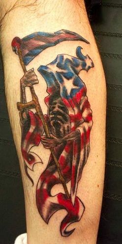 Impressive Reaper Tattoo Design