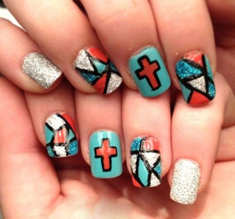 9 Best Stained Glass Nail Art Designs | Styles At Life