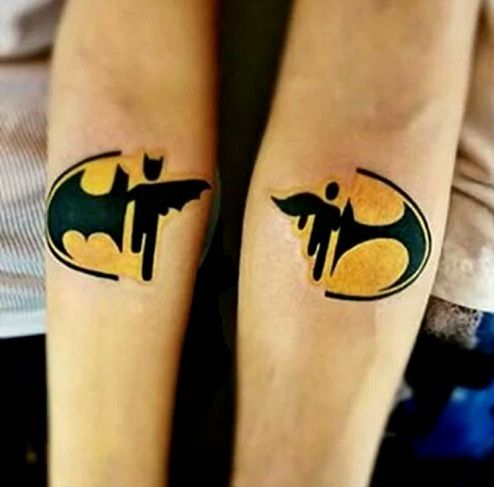 Začasno Superhero Tattoos