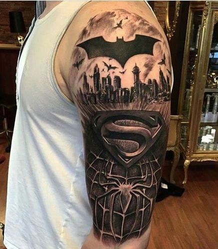 Maneca Super Hero Tattoo