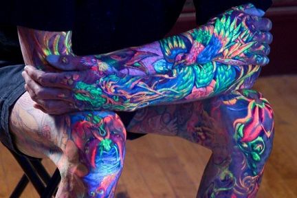 Vonzó UV Light Tattoo Designs