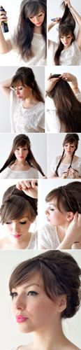 vintage hairstyle for long hair7