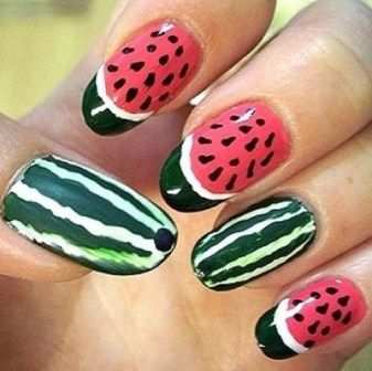 9 Best Watermelon Nail Art Designs | Styles At Life