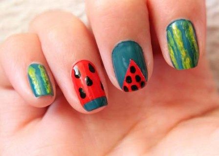 9 Best Watermelon Nail Art Designs | Styles At Life