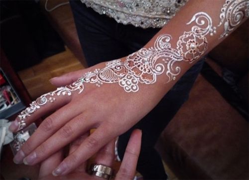 white henna designs 8