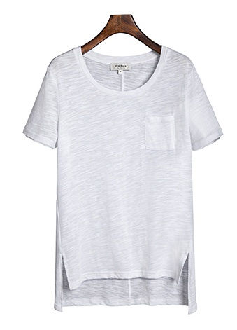 ocazional White T-Shirt for Females