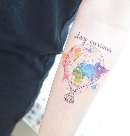 Spectaculos World Map Tattoo Designs