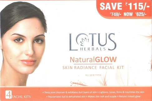 Lotus Natural Glow Skin Radiance 4 Facial Kit