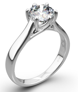 Royal Crown Shaped Solitaire Engagement Ring