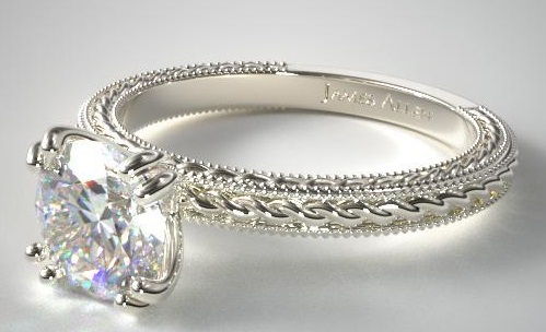 Balta Gold Princess Cut Solitaire Engagement Ring