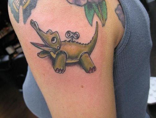 Drăguţ Alligator Tattoo Design