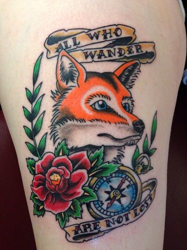 Hagyományos Fox Tattoo Designs