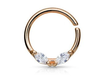 Trandafir Gold Septum Ring