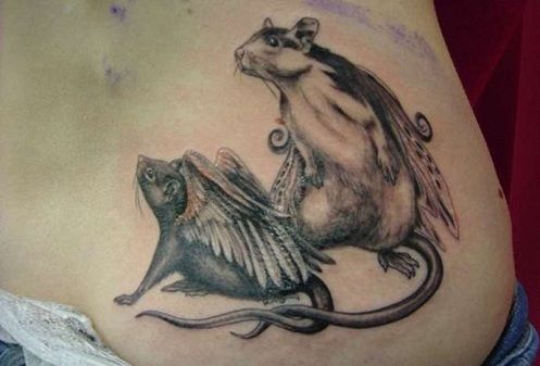 Különböző Rat Tattoo Designs