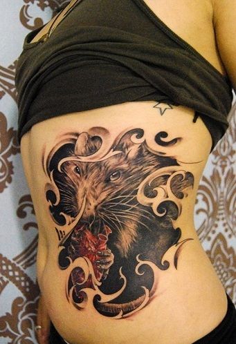 Odlično Rat Tattoo Designs